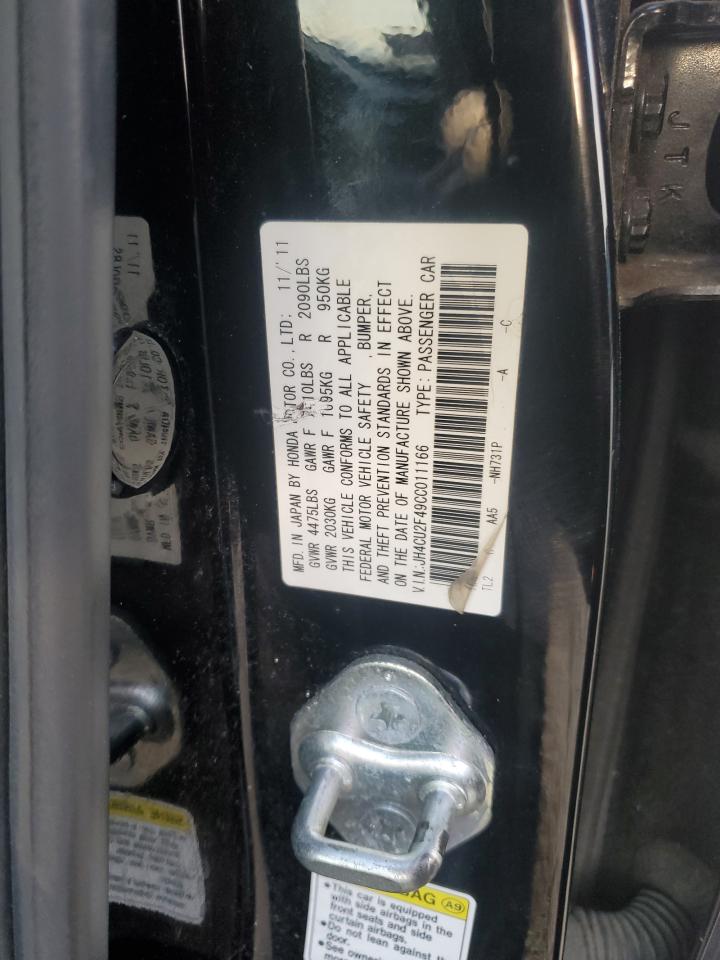 2012 Acura Tsx VIN: JH4CU2F49CC011166 Lot: 91719695