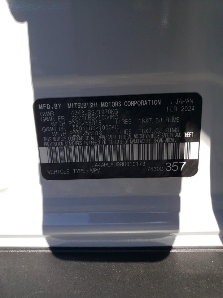 2024 Mitsubishi Outlander Sport S/Se VIN: JA4ARUAU9RU010173 Lot: 91123725