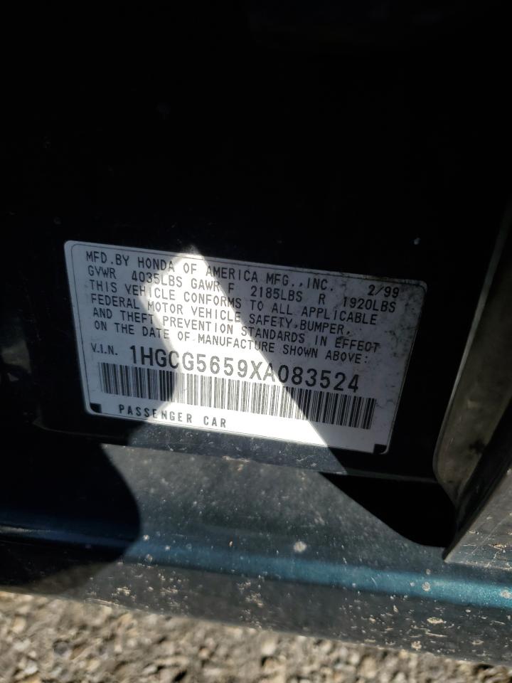 1999 Honda Accord Ex VIN: 1HGCG5659XA083524 Lot: 93174615