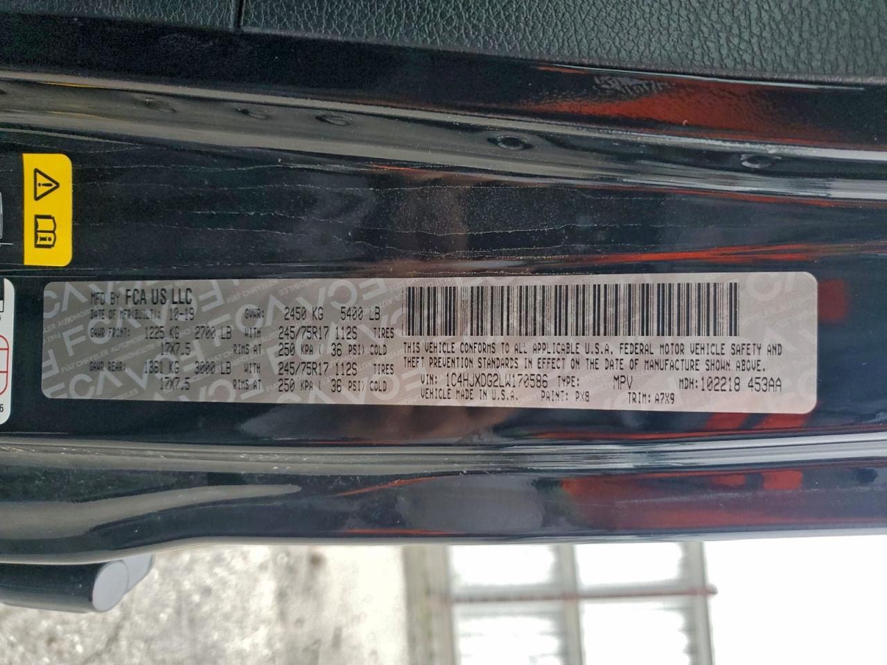 2020 Jeep Wrangler Unlimited Sport VIN: 1C4HJXDG2LW170586 Lot: 93826015