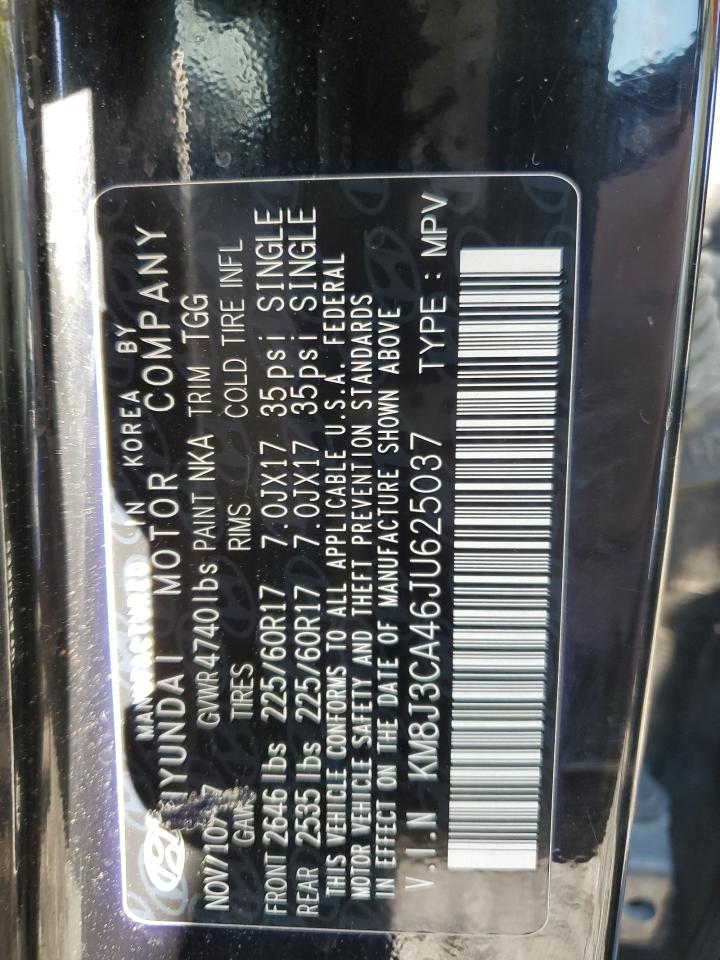 2018 Hyundai Tucson Sel VIN: KM8J3CA46JU625037 Lot: 90898225