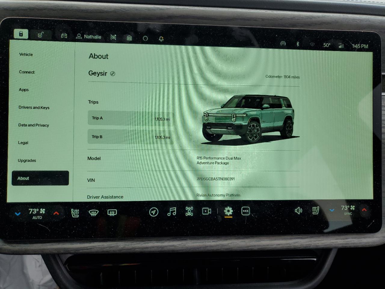 2026 Rivian R1S Adventure VIN: 7PDSGCBA5TN080391 Lot: 93733945