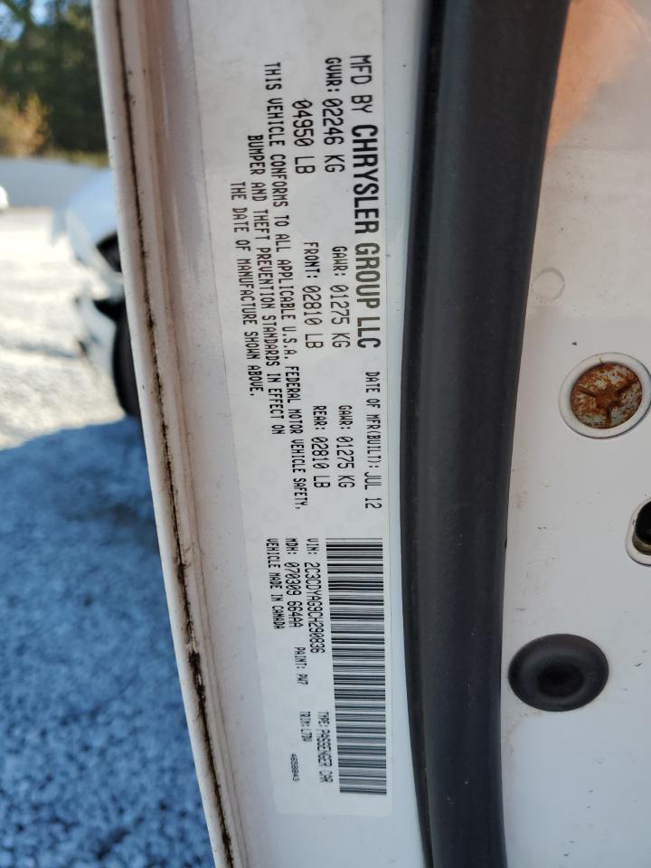 2012 Dodge Challenger Sxt VIN: 2C3CDYAG9CH290836 Lot: 92599245