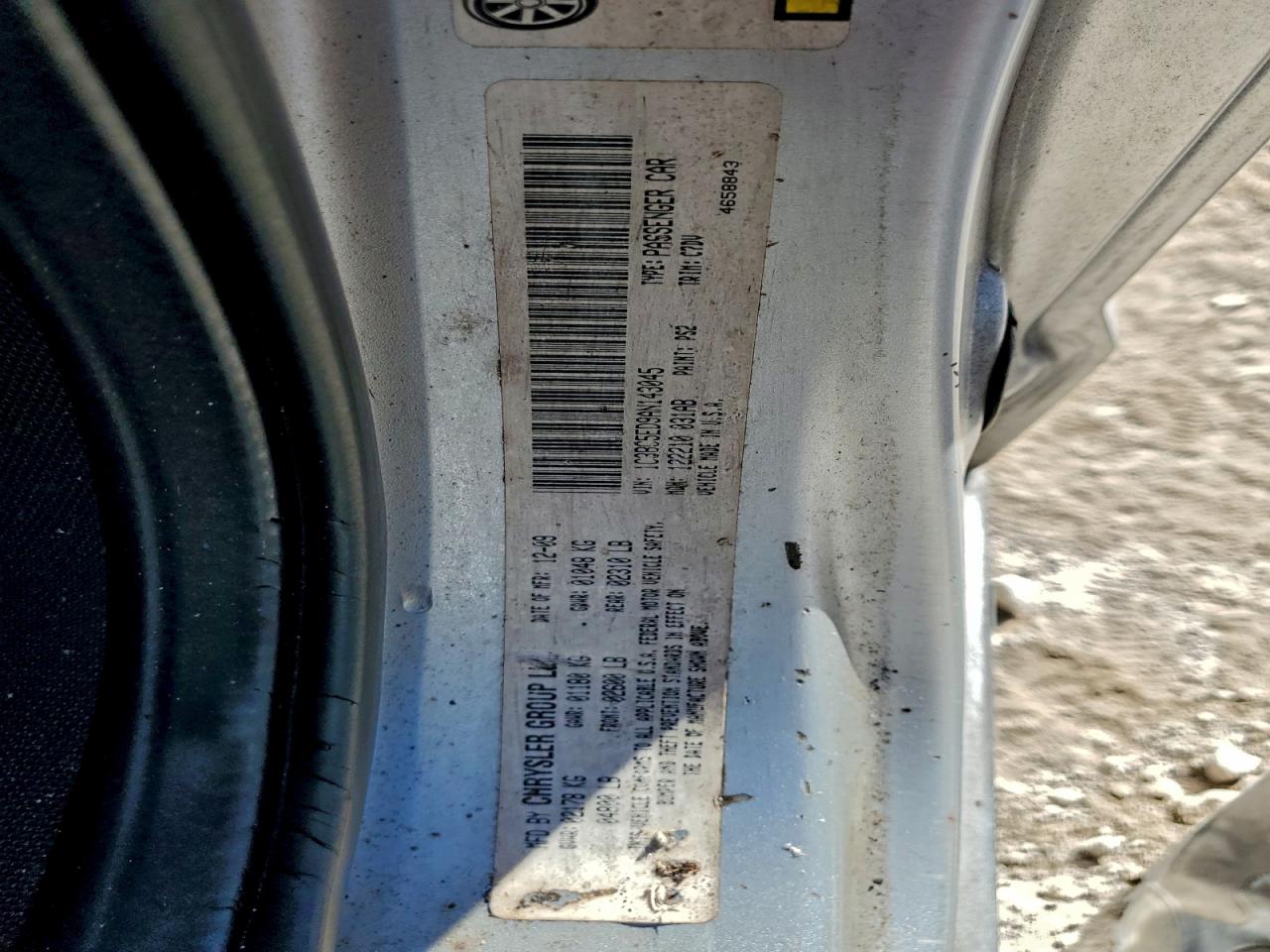 2010 Chrysler Sebring Touring VIN: 1C3BC5ED9AN143045 Lot: 94267695