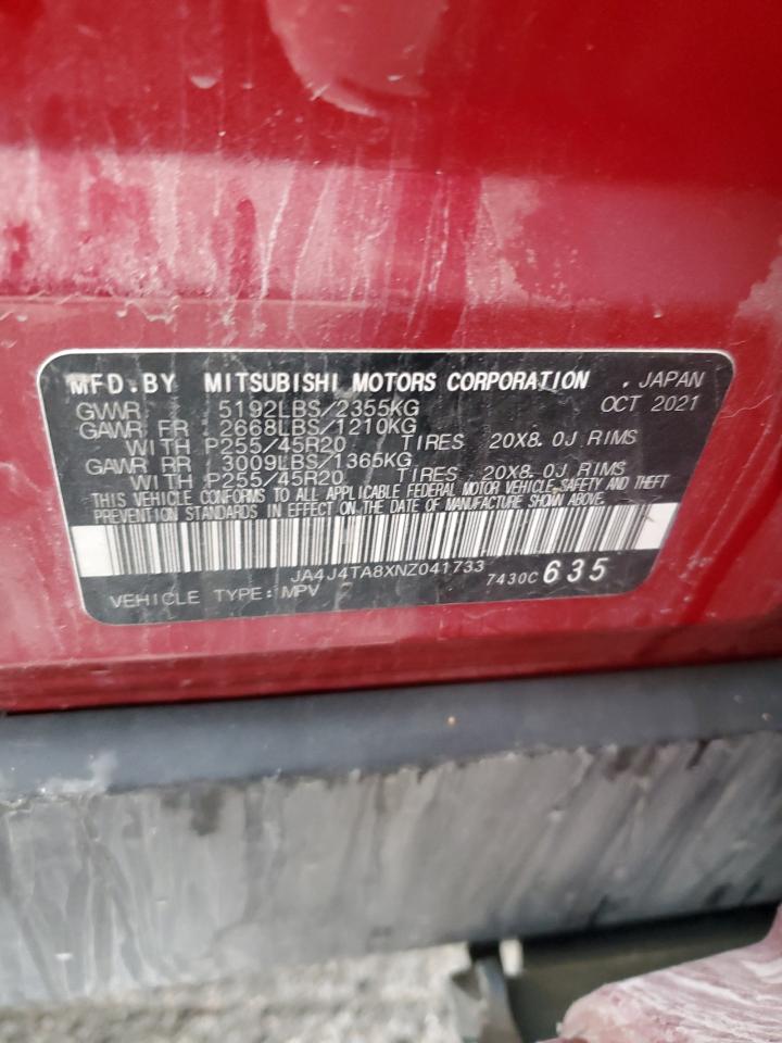 2022 Mitsubishi Outlander Es VIN: JA4J4TA8XNZ041733 Lot: 92869625