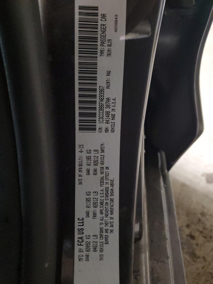 2015 Chrysler 200 S VIN: 1C3CCCBB6FN693967 Lot: 91484315