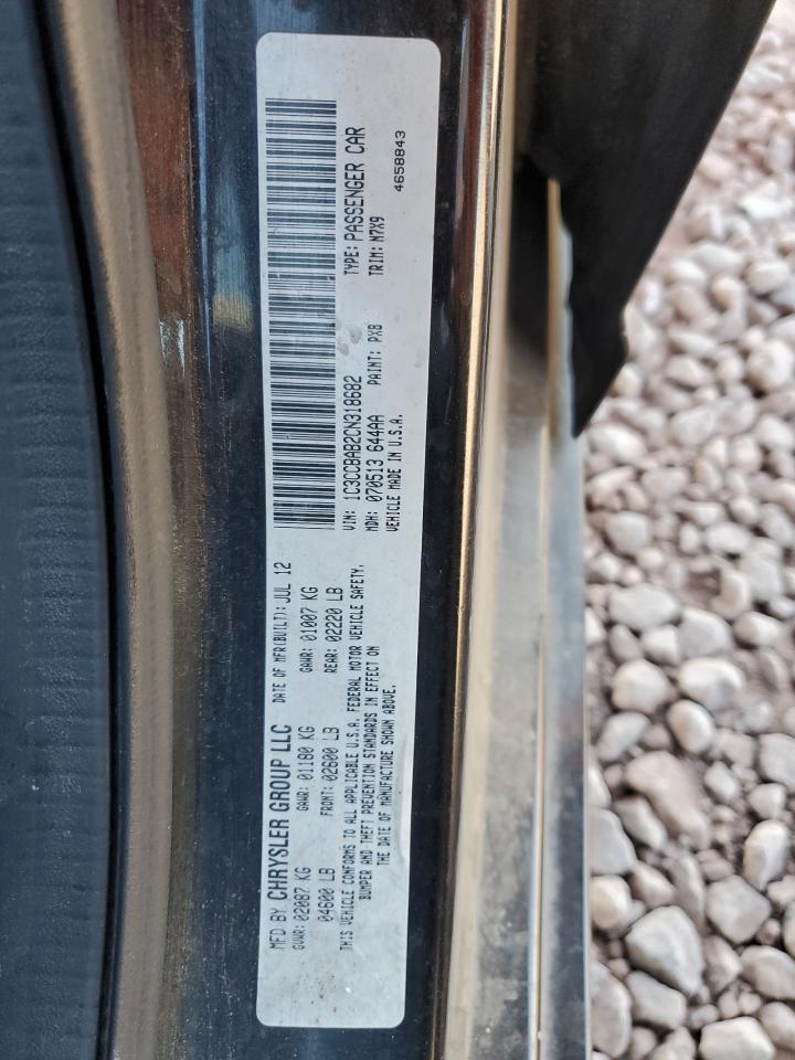 2012 Chrysler 200 Lx VIN: 1C3CCBAB2CN318682 Lot: 91843415