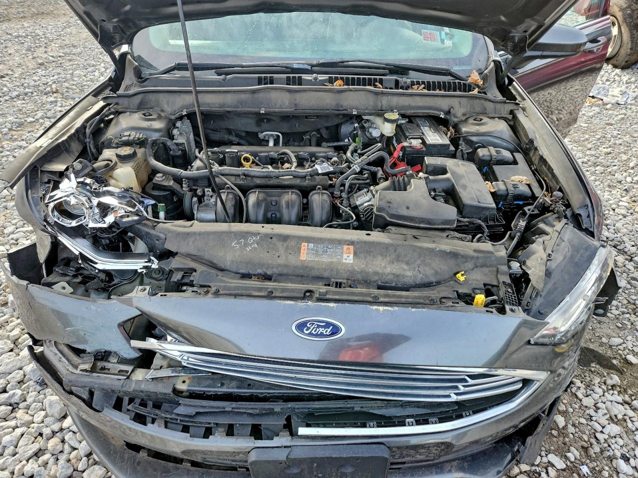 2017 Ford Fusion S VIN: 3FA6P0G7XHR176113 Lot: 93761015