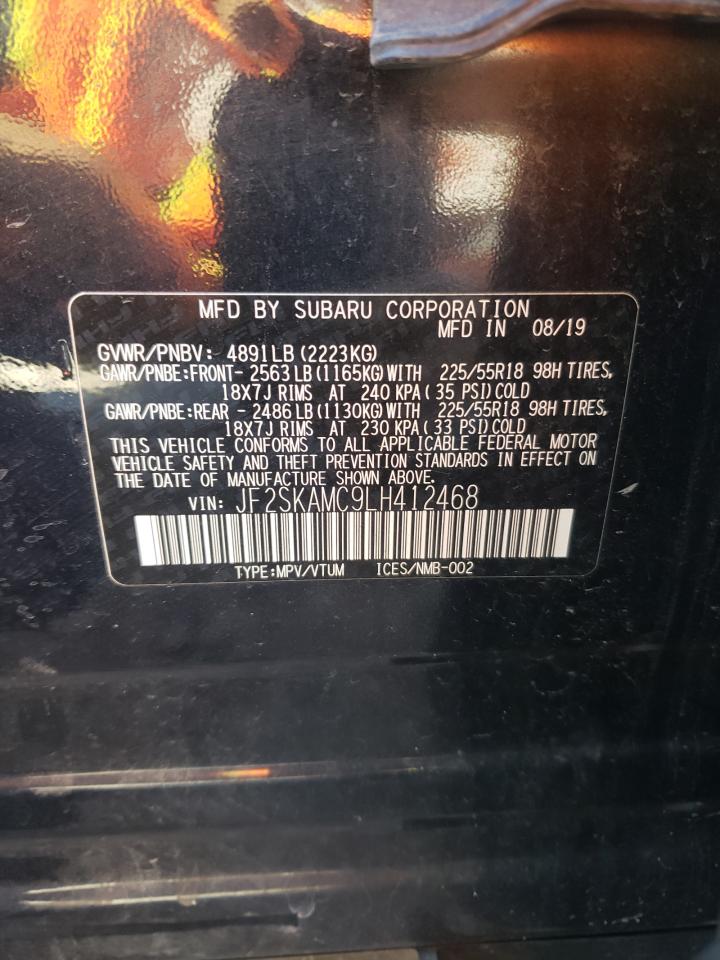 2020 Subaru Forester Sport VIN: JF2SKAMC9LH412468 Lot: 91273705