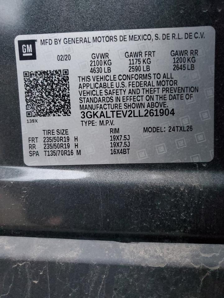 2020 GMC Terrain Sle VIN: 3GKALTEV2LL261904 Lot: 90758535