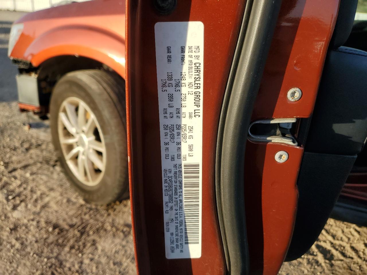 2013 Dodge Journey Sxt VIN: 3C4PDDBG9DT589952 Lot: 91232575