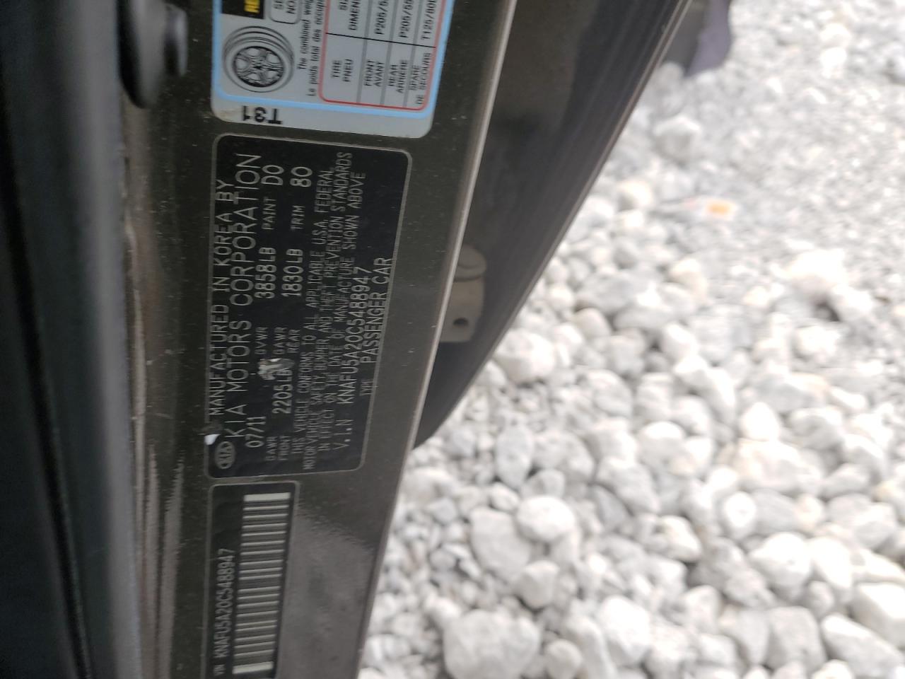 2012 Kia Forte Ex VIN: KNAFU5A20C5488947 Lot: 93107125