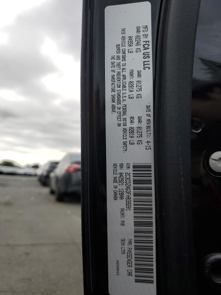 2015 Dodge Challenger Sxt VIN: 2C3CDZAG3FH839201 Lot: 92529845