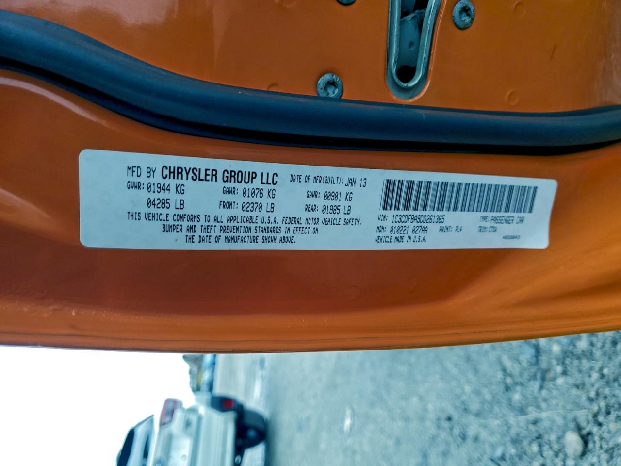 2013 Dodge Dart Sxt VIN: 1C3CDFBA9DD261365 Lot: 94235075