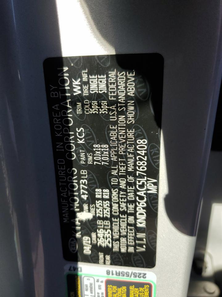 2020 Kia Sportage S VIN: KNDP6CAC5L7682408 Lot: 92601735