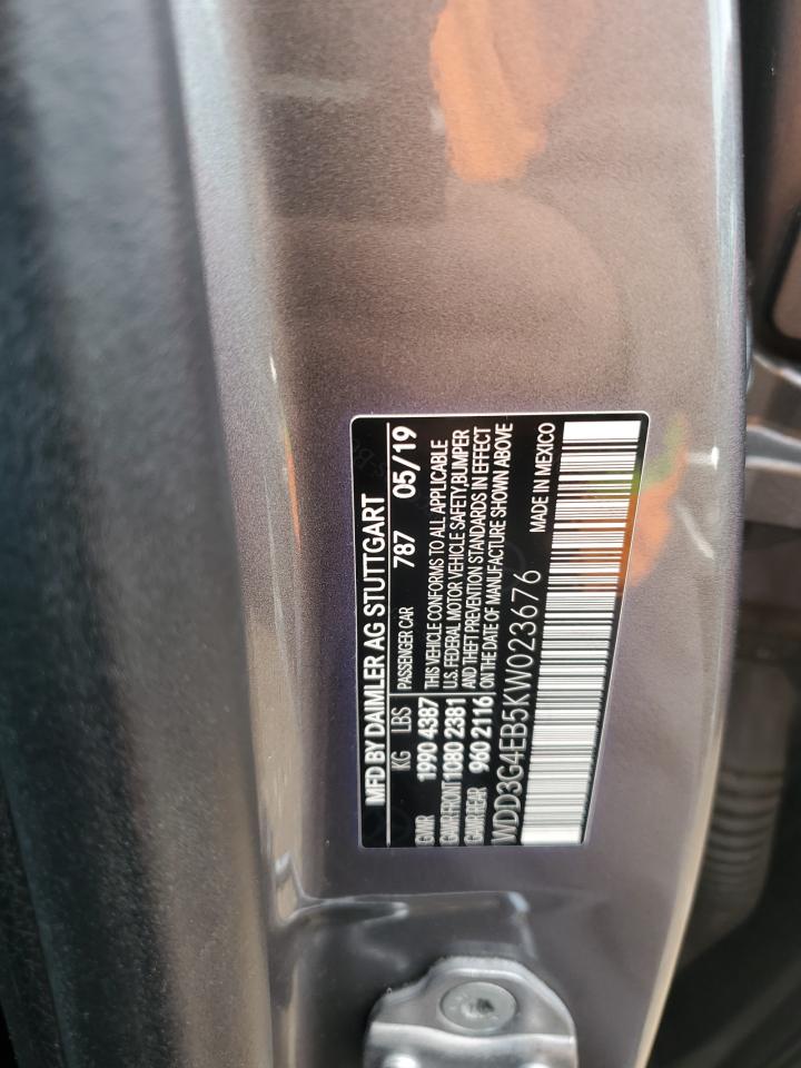 2019 Mercedes-Benz A 220 VIN: WDD3G4EB5KW023676 Lot: 86319985