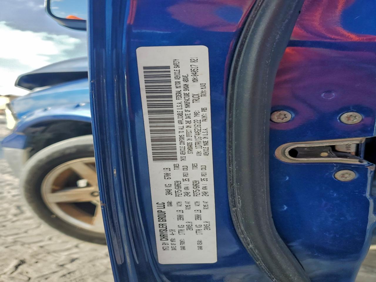 2010 Dodge Ram 1500 VIN: 1D7RV1GT4AS216122 Lot: 93971885