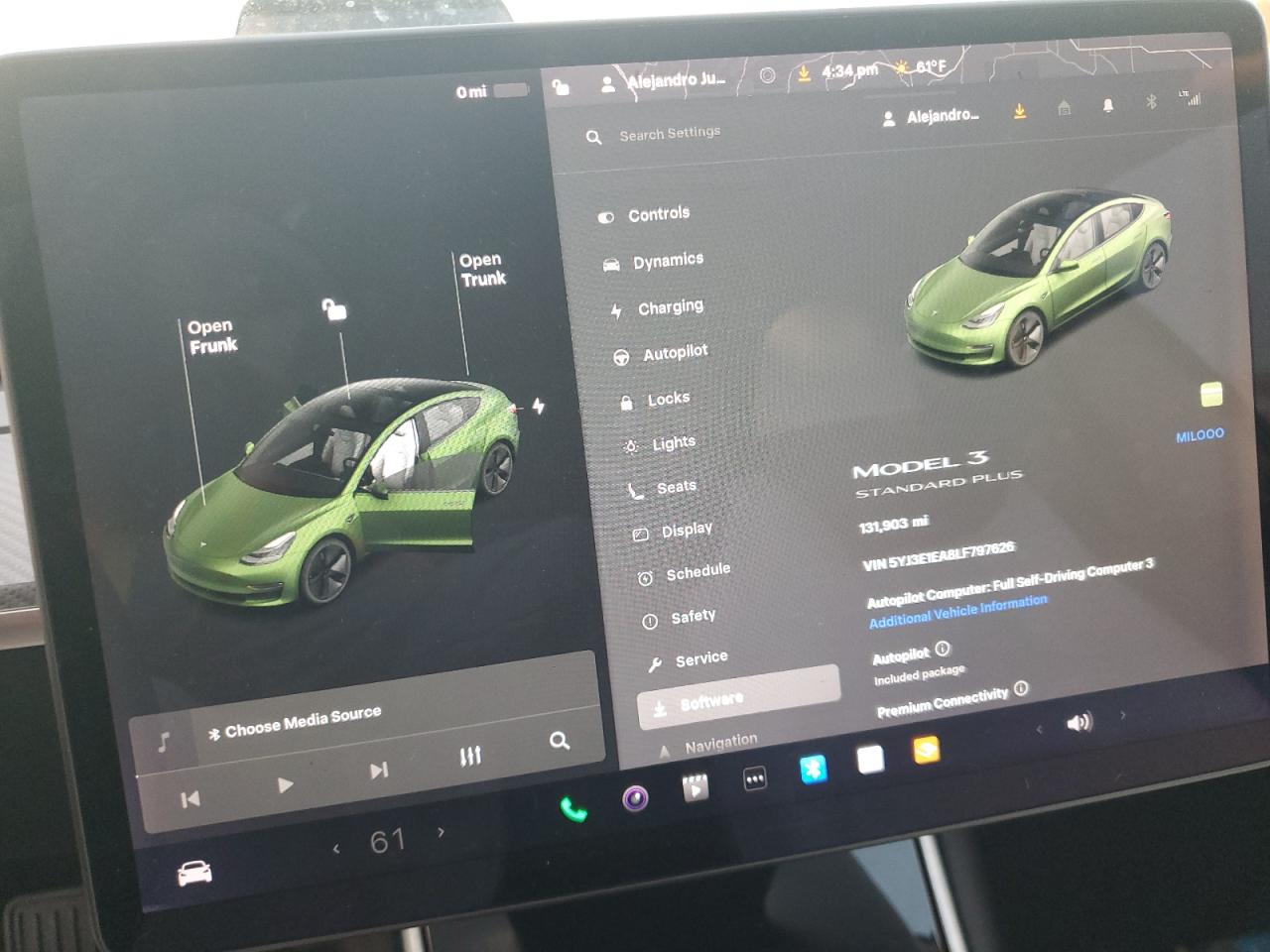 2020 Tesla Model 3 VIN: 5YJ3E1EA8LF797626 Lot: 92320945