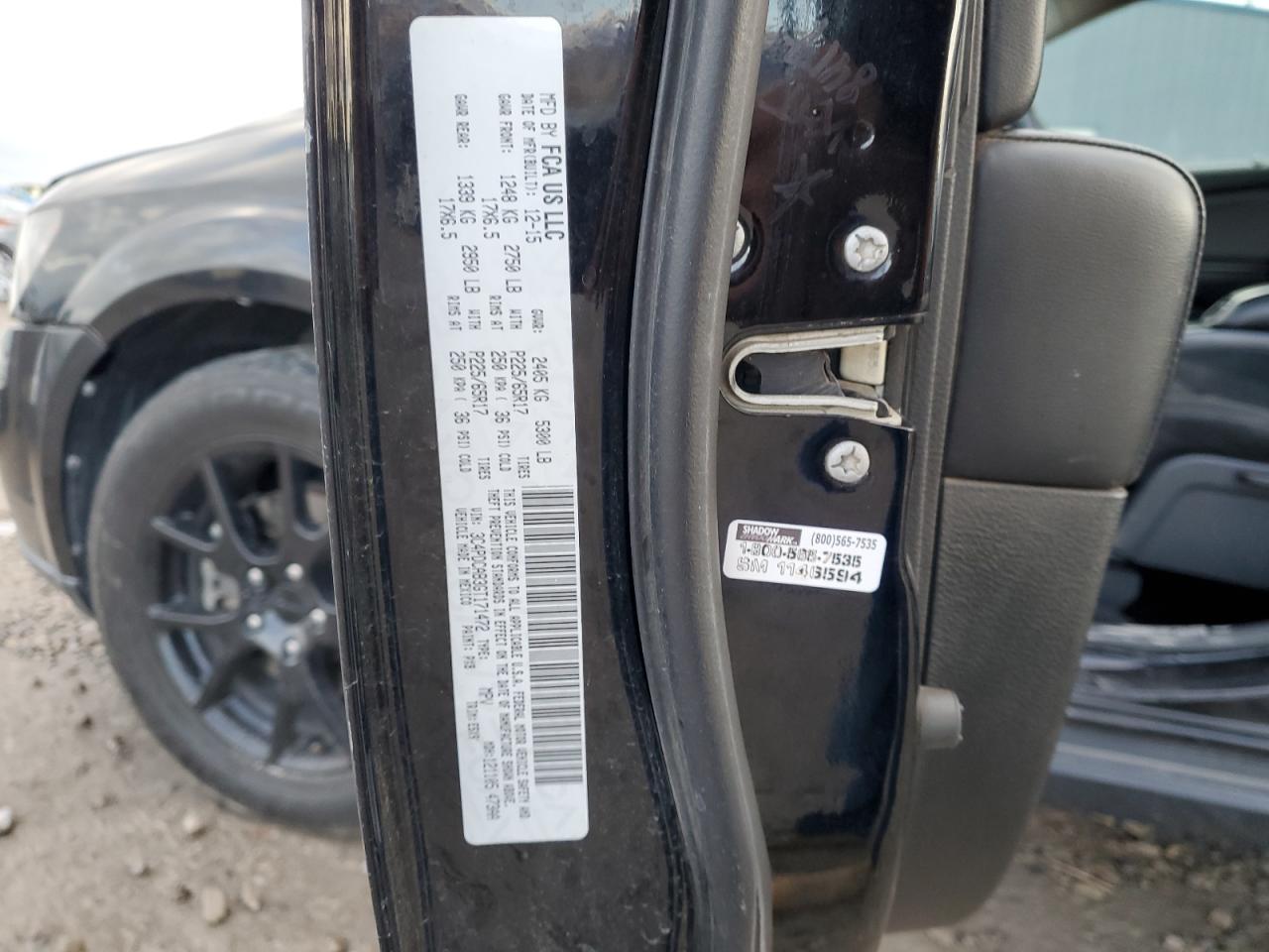 2016 Dodge Journey Se VIN: 3C4PDCAB3GT171472 Lot: 92617675