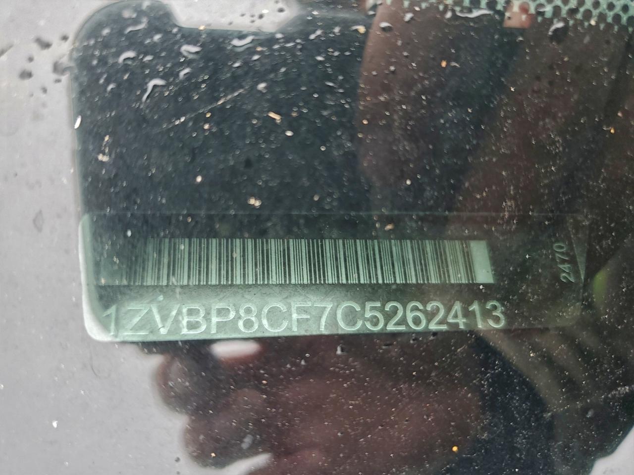 2012 Ford Mustang Gt VIN: 1ZVBP8CF7C5262413 Lot: 93845975