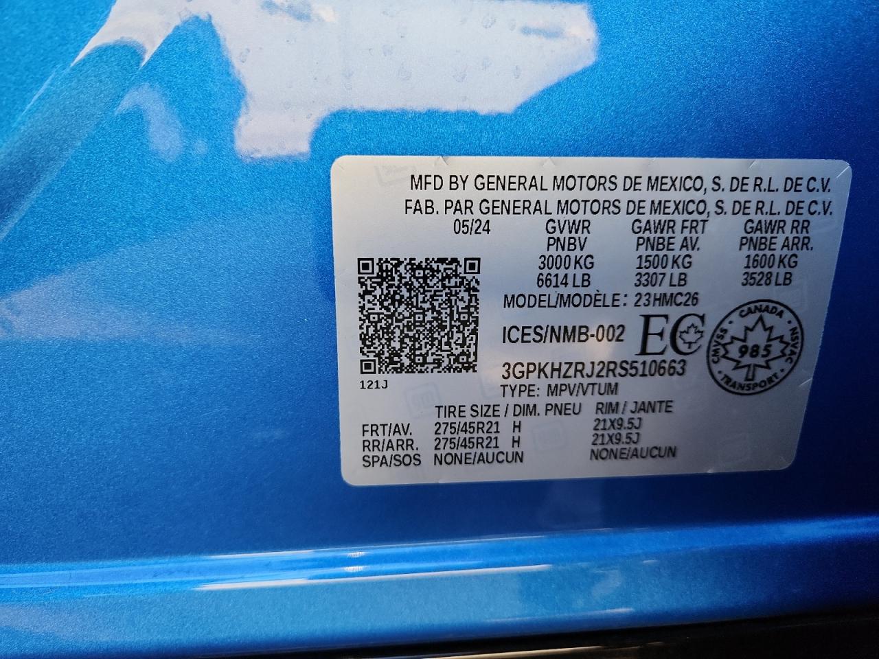 2024 Honda Prologue Elite VIN: 3GPKHZRJ2RS510663 Lot: 92928215