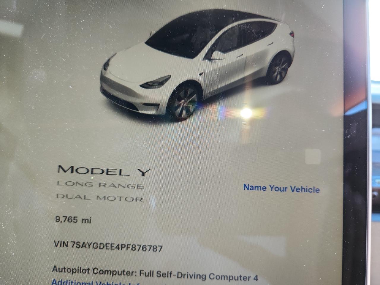 2023 Tesla Model Y VIN: 7SAYGDEE4PF876787 Lot: 93383515
