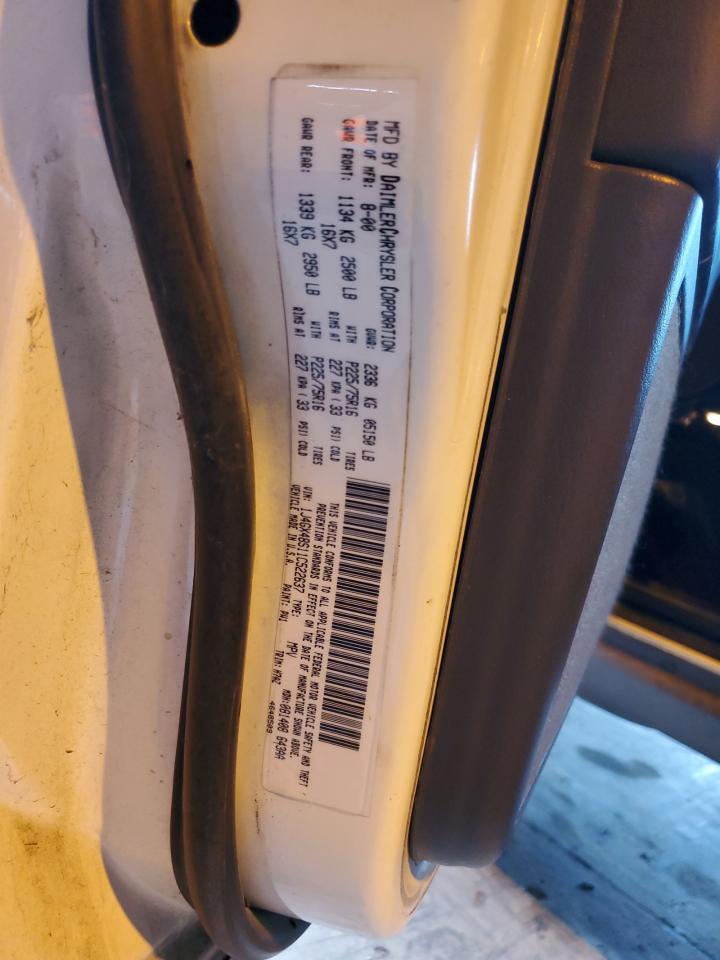 2001 Jeep Grand Cherokee Laredo VIN: 1J4GX48S11C522637 Lot: 91730415