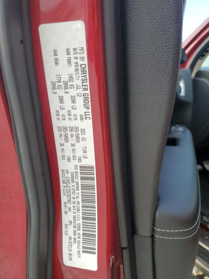 2013 Dodge Durango Citadel VIN: 1C4SDJET2DC527967 Lot: 92493365