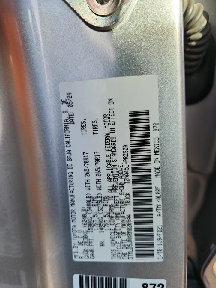 2024 Toyota Tacoma Double Cab VIN: 3TMLB5JNXRM020944 Lot: 90724905