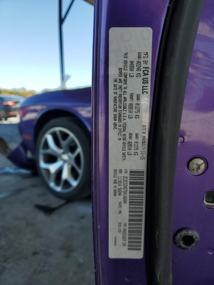 2016 Dodge Challenger Sxt VIN: 2C3CDZAG7GH146004 Lot: 90238405