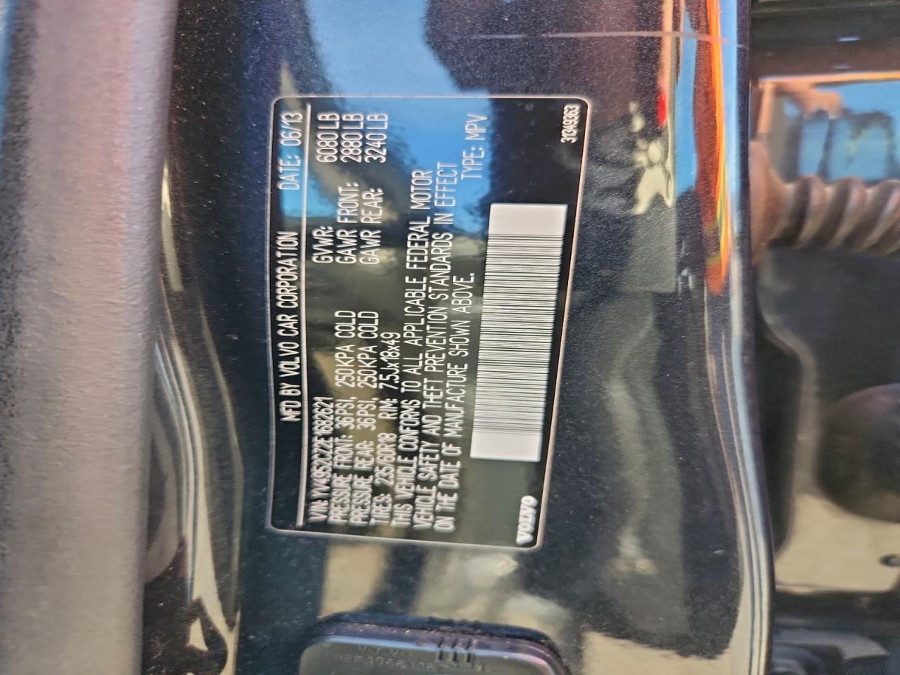 2014 Volvo Xc90 3.2 VIN: YV4952CZ2E1682621 Lot: 93641035