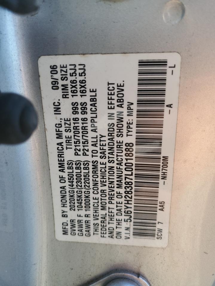 2007 Honda Element Lx VIN: 5J6YH28387L001888 Lot: 93392575