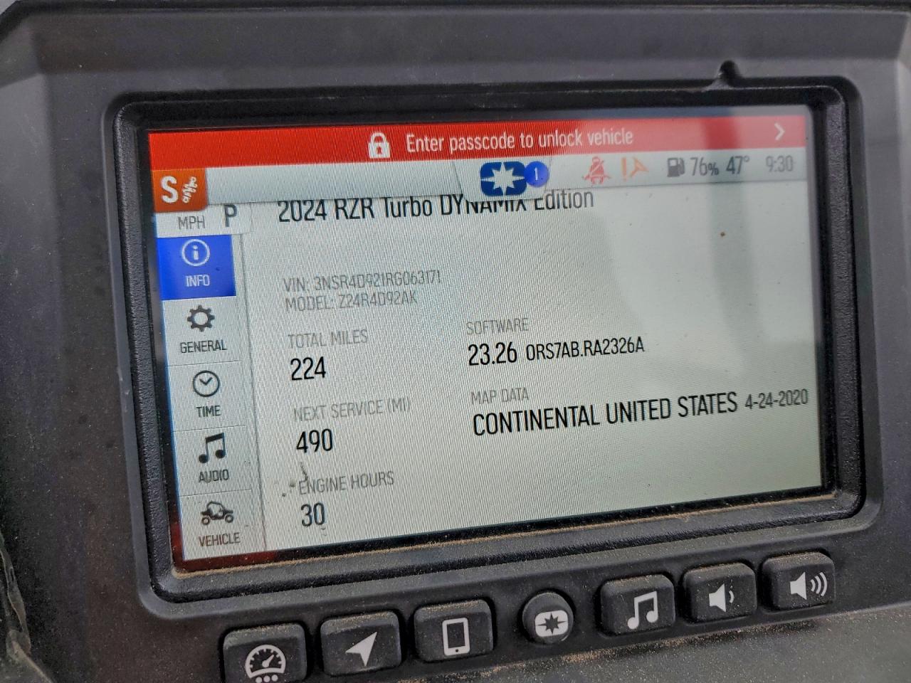 2024 Polaris Rzr Pro Xp 4 Ultimate VIN: 3NSR4D921RG063171 Lot: 93299035