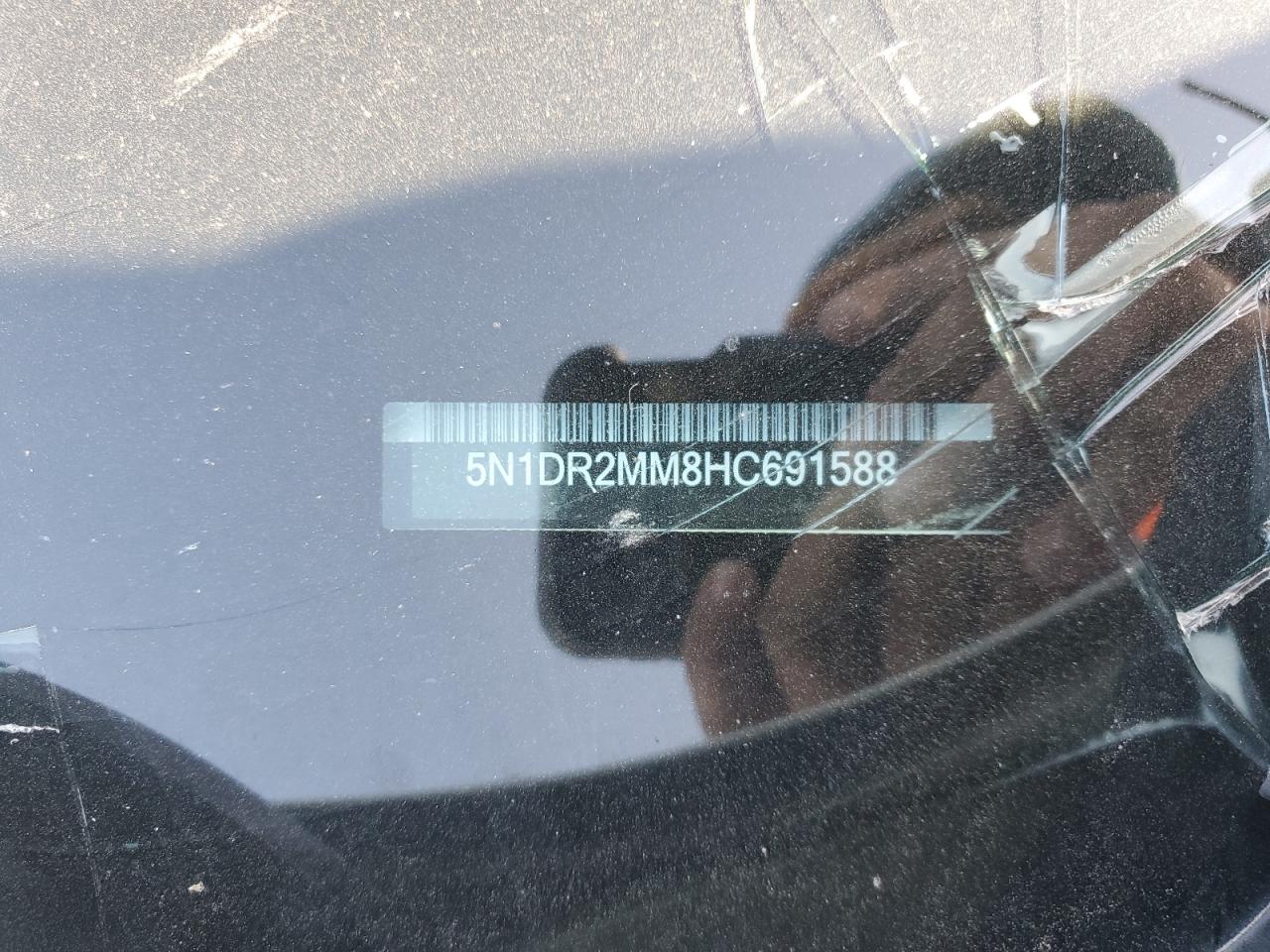 2017 Nissan Pathfinder S VIN: 5N1DR2MM8HC691588 Lot: 91613605