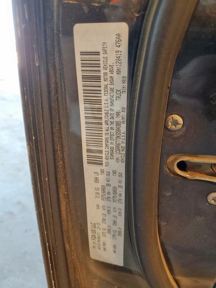 2019 Ram 1500 Classic Slt VIN: 1C6RR6TT9KS584385 Lot: 92090035