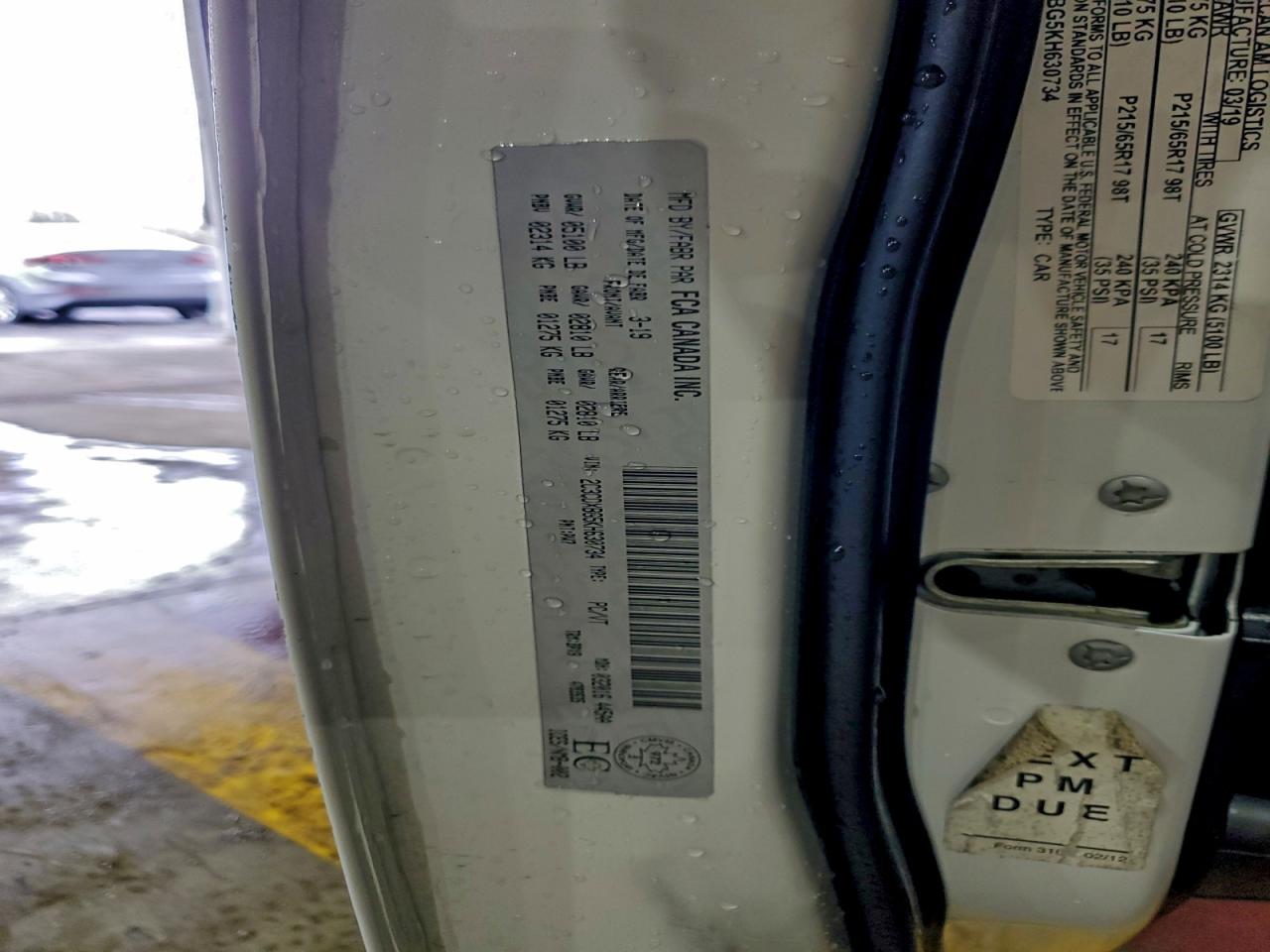 2019 Dodge Charger Sxt VIN: 2C3CDXBG5KH630734 Lot: 94555835