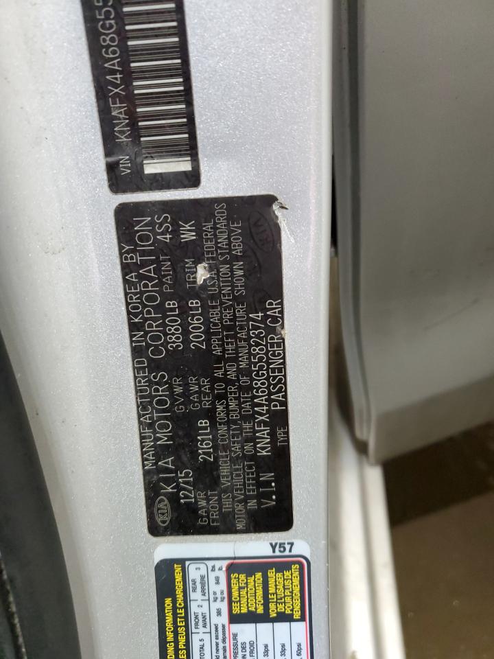 2016 Kia Forte Lx VIN: KNAFX4A68G5582374 Lot: 93352235