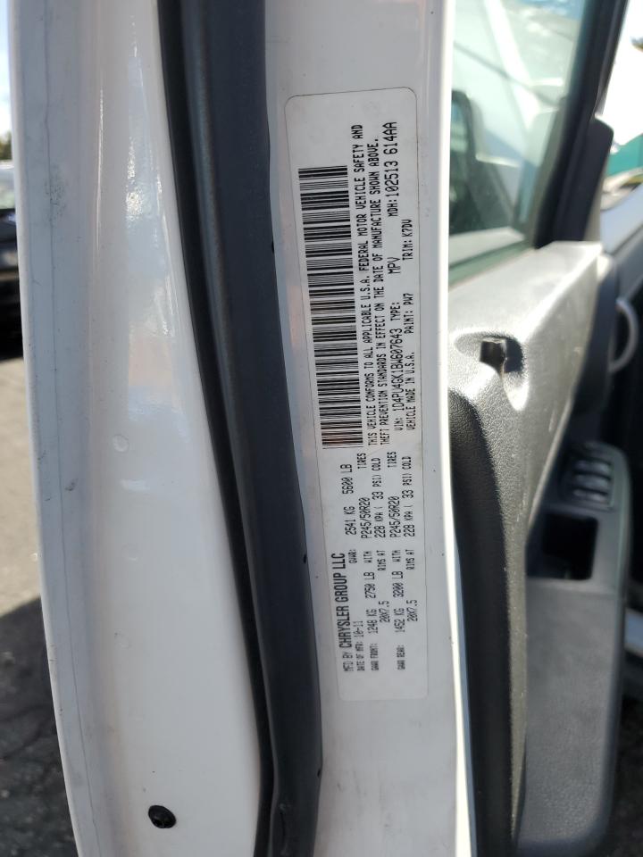 2011 Dodge Nitro Heat VIN: 1D4PU4GK1BW607643 Lot: 92281325