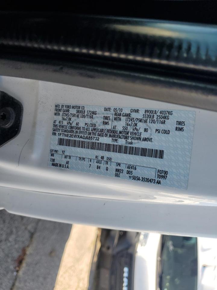 2010 Ford E-250 Delivery Van VIN: 1FTNE2EWXADA85732 Lot: 90423235