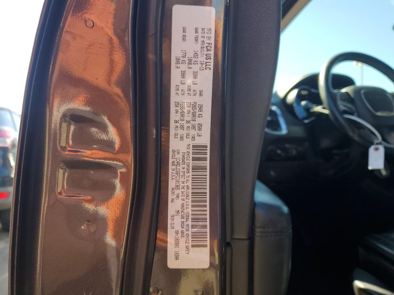 2015 Dodge Durango Limited VIN: 1C4RDJDG6FC101365 Lot: 90614465