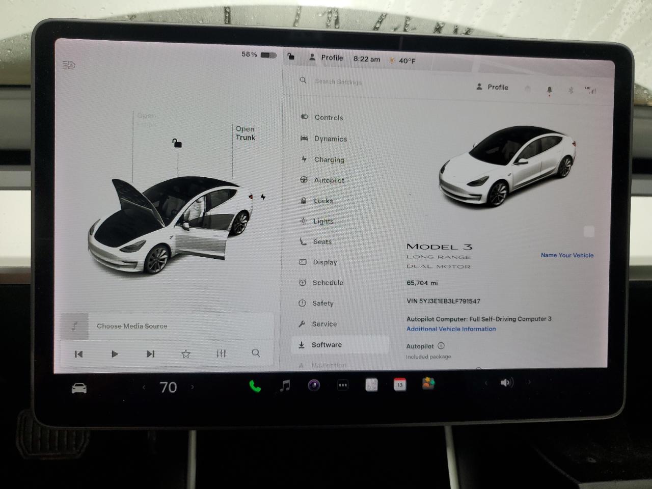 2020 Tesla Model 3 VIN: 5YJ3E1EB3LF791547 Lot: 91497665
