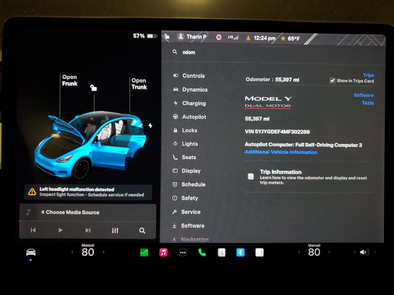 2021 Tesla Model Y VIN: 5YJYGDEF4MF302286 Lot: 92718195
