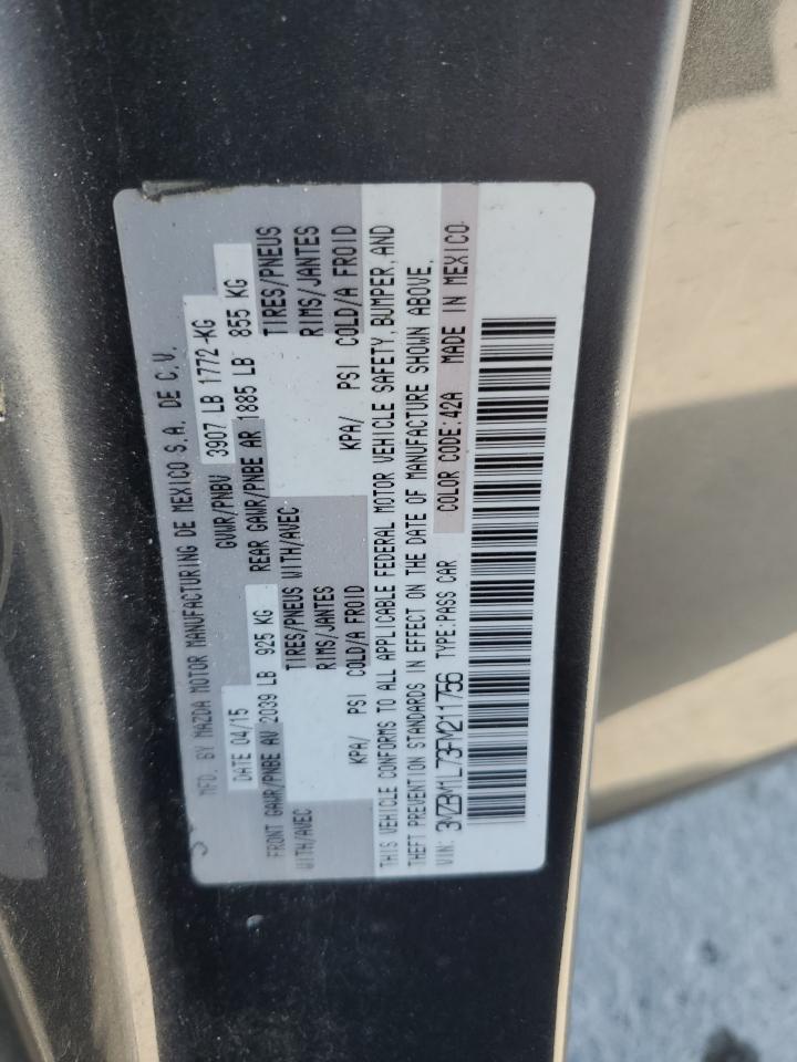 2015 Mazda 3 Touring VIN: 3MZBM1L73FM211756 Lot: 92514645