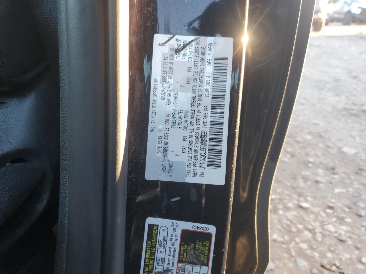 2014 Mazda 5 Touring VIN: JM1CW2CL8E0167999 Lot: 82721605