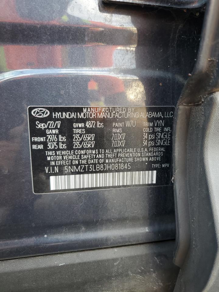 2018 Hyundai Santa Fe Sport VIN: 5NMZT3LB8JH081845 Lot: 93476485