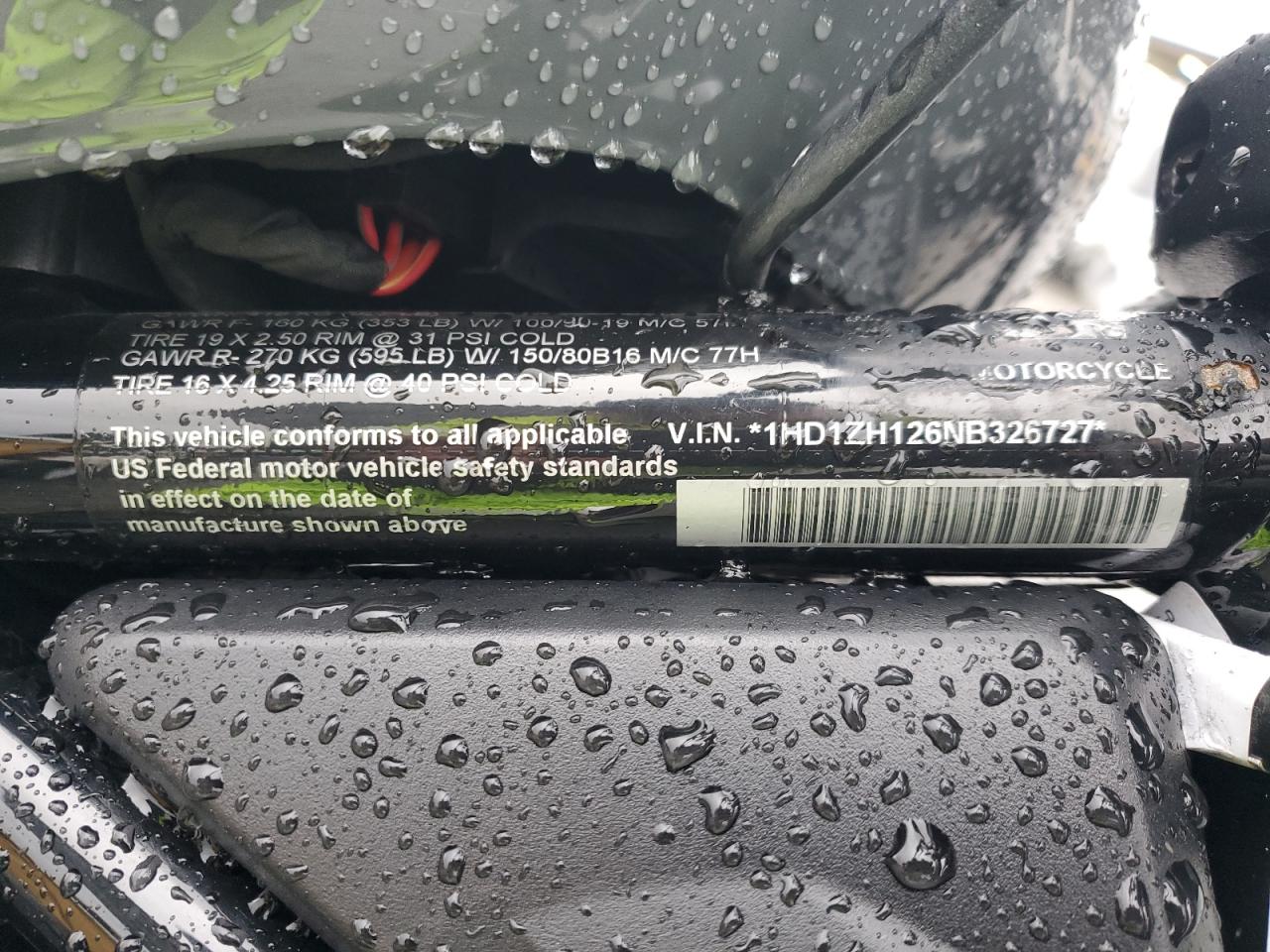 2022 Harley-Davidson Rh975 VIN: 1HD1ZH126NB326727 Lot: 93050405