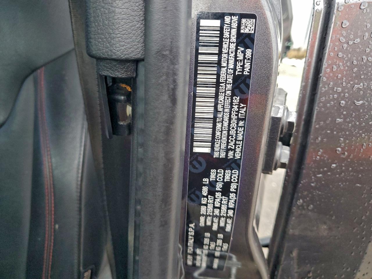 2017 Jeep Renegade Trailhawk VIN: ZACCJBCB0HPF94162 Lot: 94601325