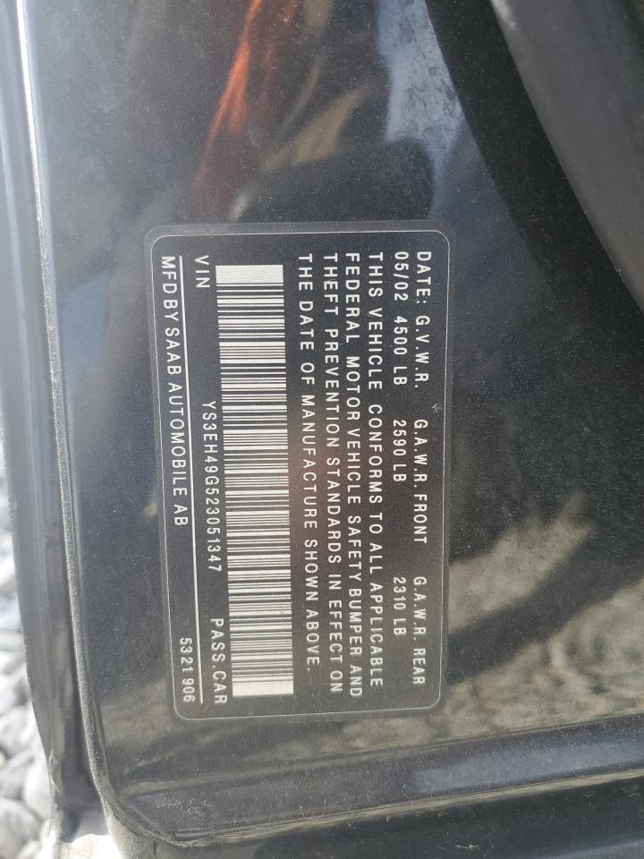 2002 Saab 9-5 Aero VIN: YS3EH49G523051347 Lot: 93080705