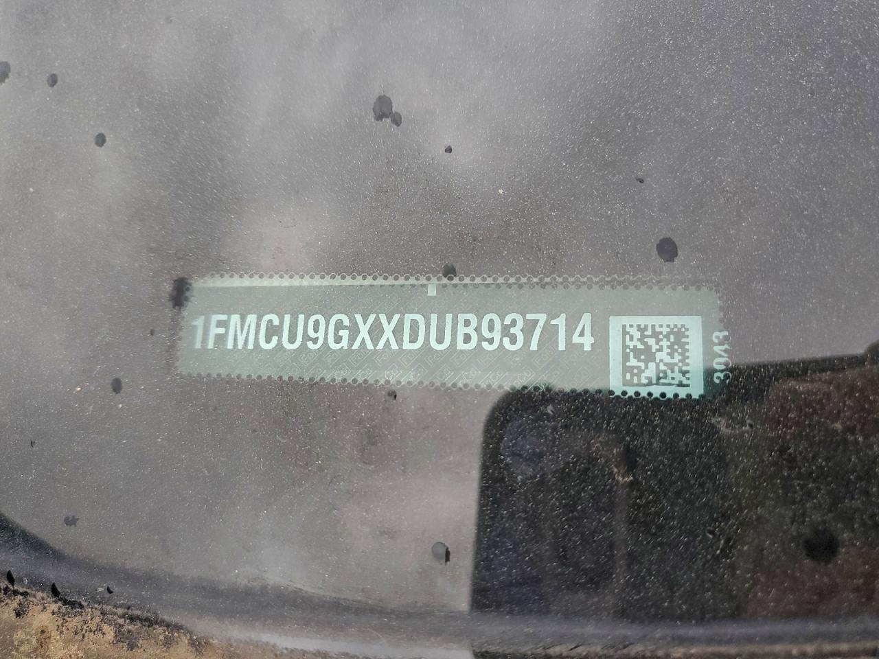 2013 Ford Escape Se VIN: 1FMCU9GXXDUB93714 Lot: 94306265