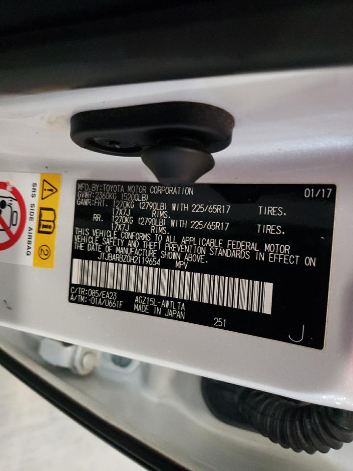 2017 Lexus Nx 200T Base VIN: JTJBARBZ0H2119654 Lot: 91365975